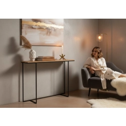 KONSOLA - REGAŁA Z DREWNA LITEGO DĄB OLCHA JESION SKD-383